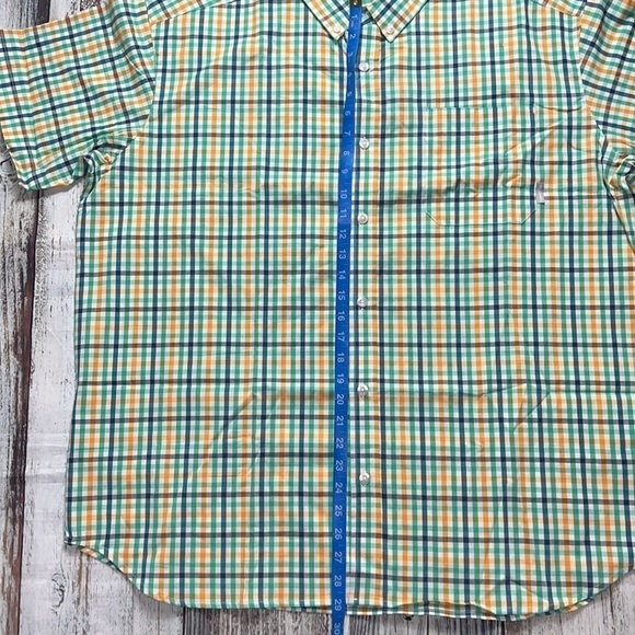 COLUMBIA Men's Rapid Rivers Il Short Sleeve Shirt Green/Blue/Orange Size XXL - Picture 4 of 13